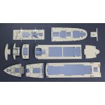 Pont immitation bois pour z28 - maquette de bateau hasegawa 72151 - hasegawa