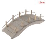 Pont miniature en arc de bois 1:12 pour maison de poupe, ornement, artisanat, jardin