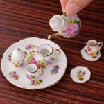 Porcelaine plateau pot tasses théière maison de poupée, 1:12 cuisine fraise impression porcelaine plateau ... Porcelaine plateau pot tasses théière maison de poupée, 1:12 cuisine fraise impression porcelaine plateau ...