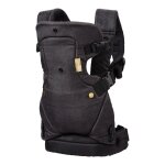 Porte bb flip 4 en 1 denim noir et or - infantino