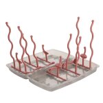 Porte biberons a lait double face, egouttoir portable, rangement, porte sucettes, porte gobelets d'alimentatio ...