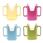 Porte - bouteille en plastique ajustable, scurit bb en bas age, enfant, jus de lait, porte - gobelet, ...