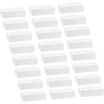 Porte - cartes menu support pour cartes de visite vignettes en bois blanc 24 pcs Porte - cartes menu support pour cartes de visite vignettes en bois blanc 24 pcs