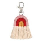 Porte - cls arc - en - ciel tiss pour femmes, fait a la main, pendentif de voiture, pour sac, nouvelle ...