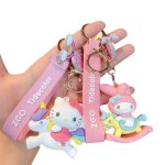 Porte - cls dessin anim licorne my melody bb, petites etoiles jumelles, hello kt, pendentif, jouet ...