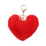 Porte - cls peluche coeur rouge pendentif dcoratif 1 pice ysk1618