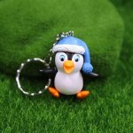 Porte - cls pingouin avec pendentif animal, jouets pour sac de voiture, accessoires mignons, cadeau ...