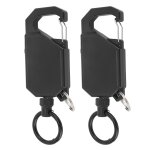 Porte - cls rtractable robuste pour l'extrieur, 2 pices, pour cls de canne  pche, documents de ...