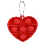 Porte - cls en silicone en forme de coeur, jouet sensoriel anti - stress, anti - autisme