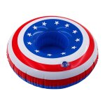 Porte - gobelet gonflable pour piscine, porte - gobelet, drapeau amricain, dessous de verre, jouet