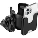 Porte - gobelet pour poussette, porte - gobelet universel avec support pour t�l�phone int�gr�.