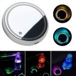 Porte gobelet universel a led pour voiture, tapis a fond d'eau, lumi�re rgb, d�coration lumineuse, dessous ...