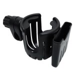 Porte gobelet universel pour poussette de b�b�, porte biberon rotatif, porte biberons, landau, mallette ...