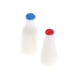 Porte - lait miniature pour maison de poup�e, panier, pichet avec couvercle, accessoires de cuisine, ...