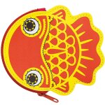 Porte monnaie poisson rouge Porte monnaie poisson rouge