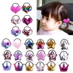 Porte - queue de cheval elastique pour filles et femmes, 21 pices, anneau de cheveux en forme de chauffe ...