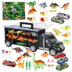Porte - remorque de dinosaures avec mini jouets en plastique, idal pour les enfants, jouets et tracteur, ...