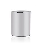 Porte stylo rond en m�tal, organisateur de bureau rond en aluminium et bo�te de rangement de tasses pour ...
