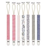 Porte - sucette en coton pour bb, 1 pice, clip de sucette pour bb, chane factice