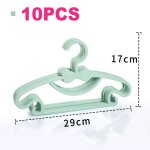 Porte - vtements en plastique pour bb, 10 pices, portable, exposition de serviettes, echarpes, cintres ...