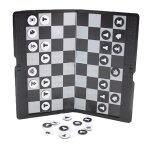 Portefeuille de jeu d'�checs magn�tique super mince, apparence pliable portable voyage f�te en famille, ...