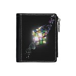Portefeuille rubik's cube : brin d'adn bris, superbe design 223 compact en simili - cuir pu porte - ...