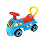 Porteur pat patrouille auto bleu 2 en 1, plastique - fonction trotteur, coffre a jouets - voiture bebe ...