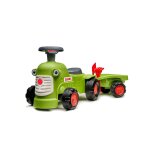 Porteur tracteur avec remorque vert claas