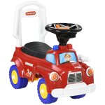 Porteur trotteur enfants vhicule a pousser camion de pompier 18 - 36 mois - coffre phares musique - ...