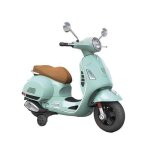 Porteur turbo challenge vespa avec siege en cuir vert d'eau