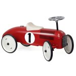 Porteur voiture vintage rouge et cr�me