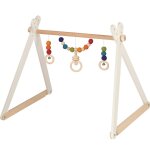 Portique d'activits en bois arc - en - ciel