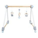 Portique d'�veil en bois pour b�b� miffy� - roba - avec 3 pendentifs - blanc / gris