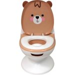 Pot bébé educatif bambisol - couvercle et siège rabattable - manette chasse - d'eau Pot bébé educatif bambisol - couvercle et siège rabattable - manette chasse - d'eau