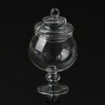 Pot de bonbons en verre miniature pour maison de poupe, petite bouteille, dcor de magasin de chambre ...