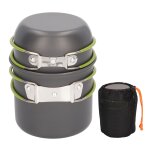 Pot de camping en métal de qualité alimentaire, anti - brûlure, poignée pliable, ustensiles de cuisine ... Pot de camping en métal de qualité alimentaire, anti - brûlure, poignée pliable, ustensiles de cuisine ...
