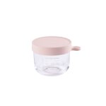Pot de conservation portion verre 150 ml pink - beaba