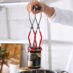 Pot de conserve tong acier inoxydable anti - echaudage poussoir anti - drapant alimentation biberon ...