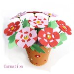 Pot de fleurs fait a la main eva pour jardin d'enfants, paquet de mat�riel de bricolage, d�coupe gratuite, ...