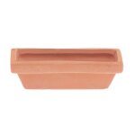 Pot de fleur miniature carré, 5, 5 x 1, 7 x 1, 8 cm pour le monde des lutins - rico design Pot de fleur miniature carré, 5, 5 x 1, 7 x 1, 8 cm pour le monde des lutins - rico design