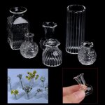Pot de fleurs miniature pour maison de poup�e, vase en verre, jouets pour bricolage, autocollants, nouveau, ...