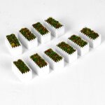 Pots de fleurs / plantes 1:50, accessoires miniatures pour maison de poup�e, 10 pi�ces