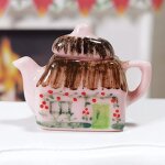 Pot miniature 1:12 pour maison de poup�e, mini jouets en porcelaine, tasses a th� peintes a la main pour ...