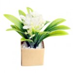 Pot de plantes vertes artificielles pour maison de poup�e, fabrication fine, sans odeur, mod�le de jouet ...