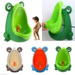 Pot a ventouses en forme de grenouille pour enfants, urinoir mural vertical pour bbs garons