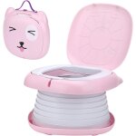 Pot de voyage enfant pliable - aqsacokiya - pas d'installation n�cessaire, facile a utiliser et a ranger ...