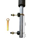 Un poteau de filet de s�curit� ?25mm pour trampolines ralli