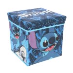 Pouf coffre de rangement a jouets lilo & stitch chambre enfant disney banc et malle box Pouf coffre de rangement a jouets lilo & stitch chambre enfant disney banc et malle box