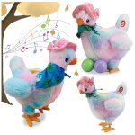 Poule electronique en peluche anti - stress pour enfants, jouet amusant, animal musical, idal comme ...