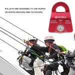 Poulie en alliage d'aluminium pour escalade en plein air, equipement de survie, alpinisme